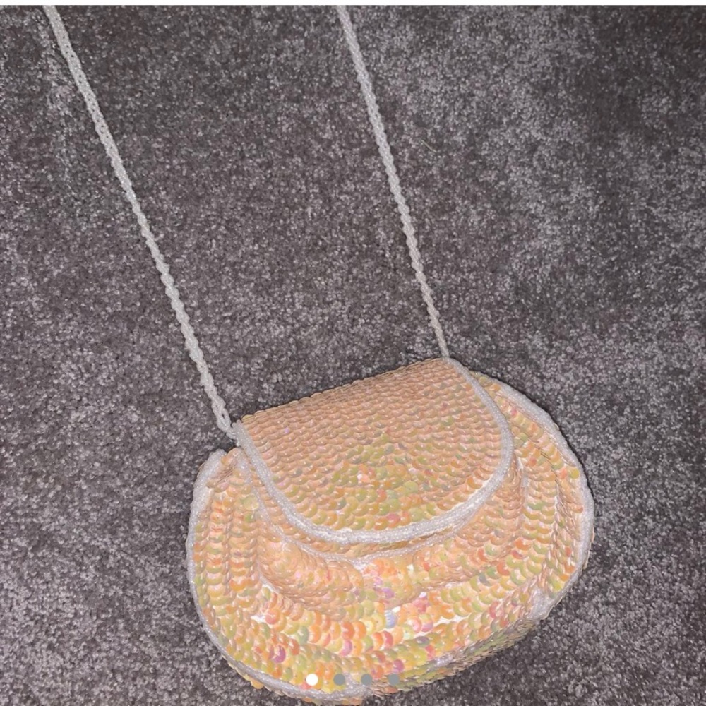 VINTAGE MINI SEQUIN&PEARL LORD & TAYLOR CROSSBODY